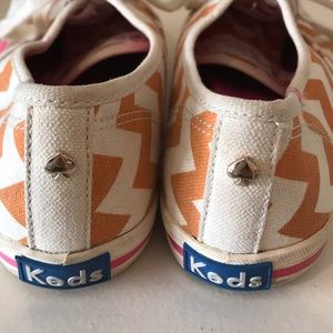 Kate Spade Keds- Orange Chevron-7.5